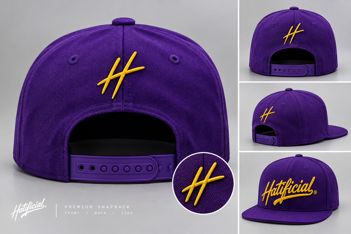 Hatificial Purple/Yellow SnapBack Hat
