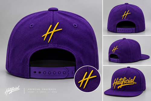Hatificial Purple/Yellow SnapBack Hat